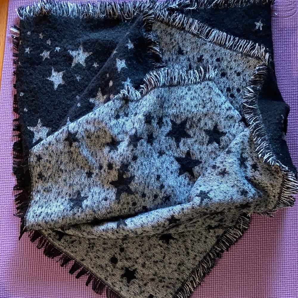 Rebecca Minkoff oversized scarf stars design